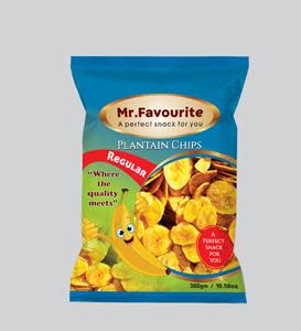 Mr. Favourite plantain chips, which have no added sugar, are 100 percent vegan, gluten-free, and trans fat-free. Plantains, a type of banana, are believed to have originated from Southeast Asia, although other sources place them in eastern Africa as early as 3000 BCs.