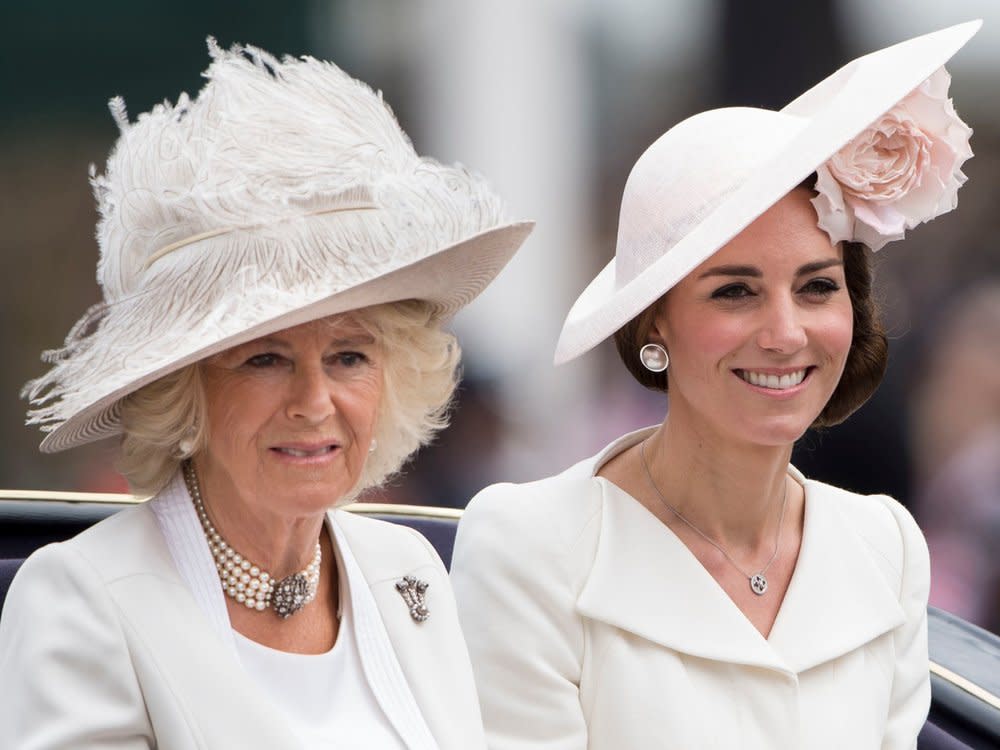 "Kate, Camilla und der schöne Schein": Königin Camilla (l.) und Catherine, Prinzessin von Wales. (Bild: ZDF/Mark Cuthbert)