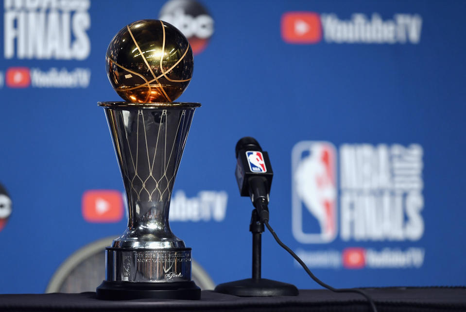 If the NBA restructures its playoff format to simply take the top 16 teams regardless of conference — like many have called for since the Western Conference became much stronger than the East — the NBA estimates that it would cause about 40,000 more miles of postseason travel. (Getty Images)