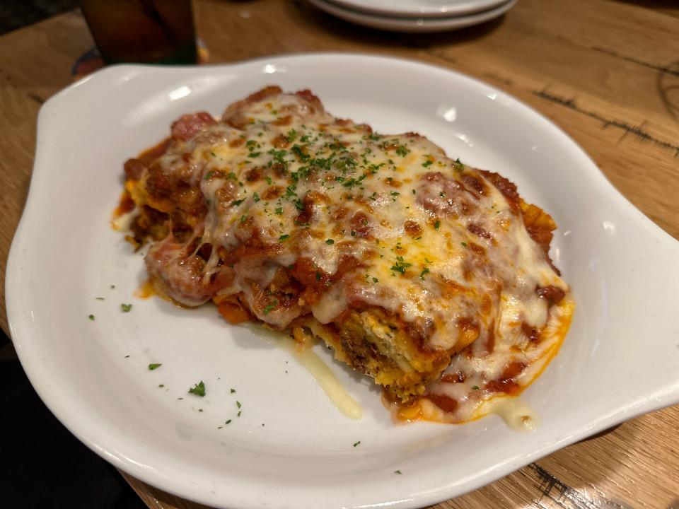 Lasagna  at Olive Garden 