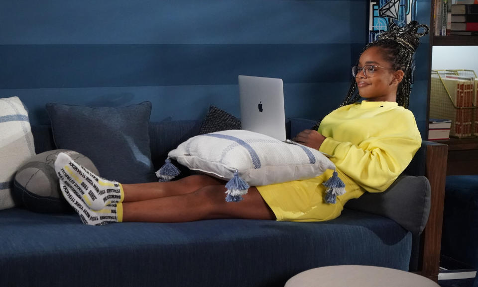 Marsai Martin has several projects in the works while also prioritizing her own mental health and happiness. (Richard Cartwright / ABC)