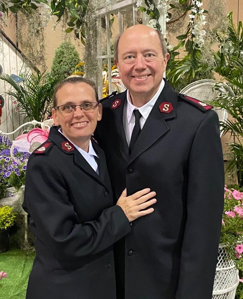 The new Salvation Army leaders in Ocala, Majors Phillip and Lynn Irish.