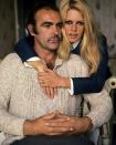 <p>Brigitte Bardot and Connery pose for a publicity shot during their first meeting in France before filming <em>Shalako</em>, 1968.</p>