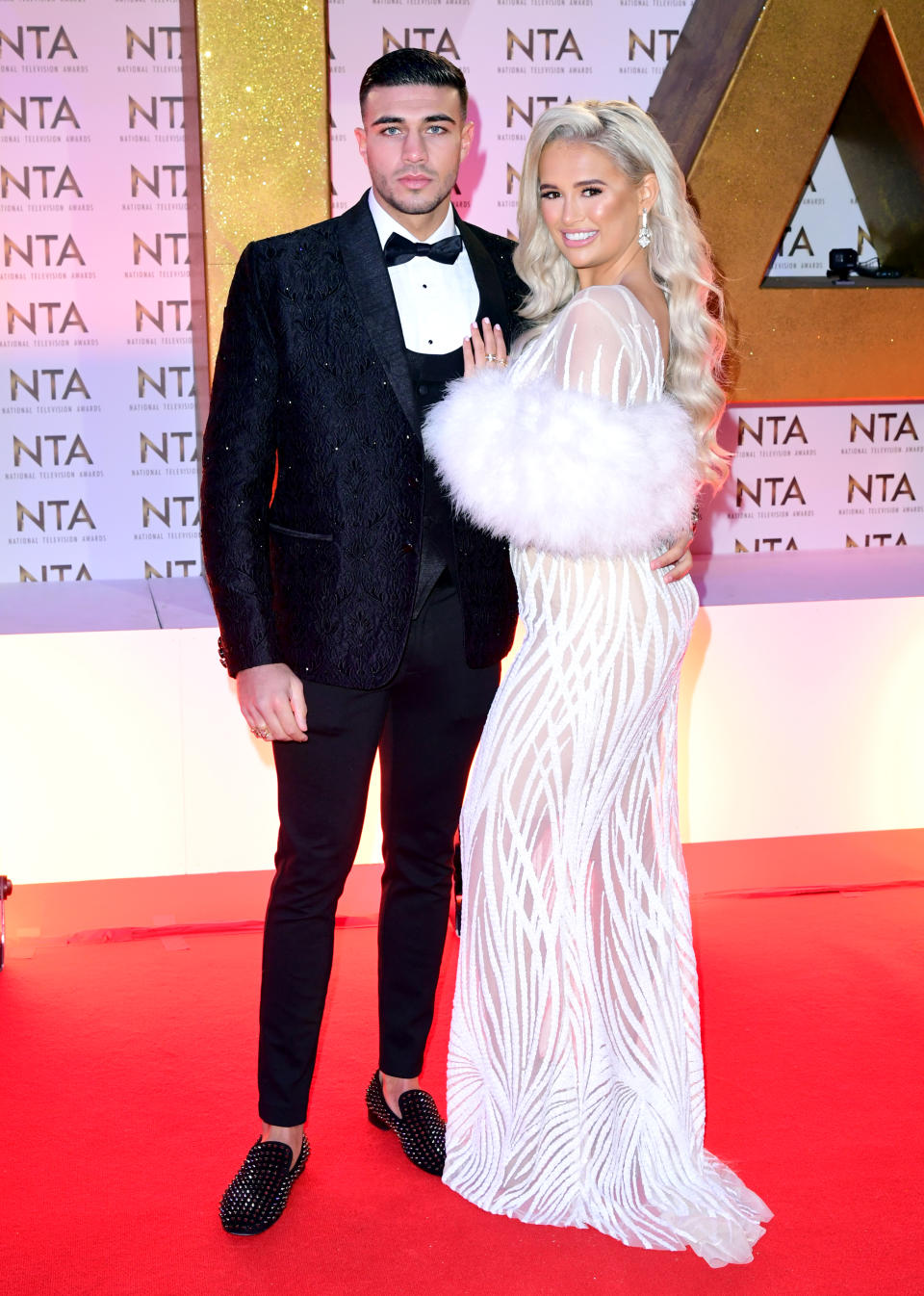 Tommy Fury and Molly-Mae Hague during the National Television Awards at London's O2 Arena. 