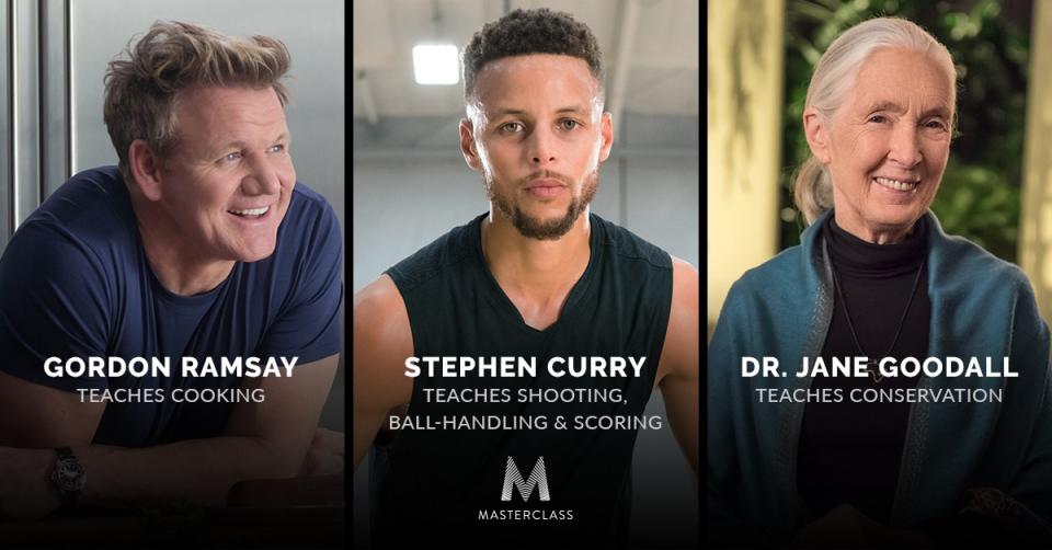 Gordon Ramsay, Stephen Curry and Jane Goodall for Masterclass