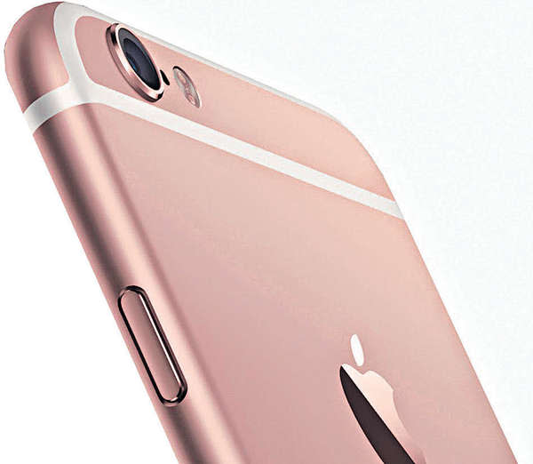 有手機店預料iPhone新色系可炒貴一倍。圖為網傳粉紅色版iPhone 6s。(網上圖片)