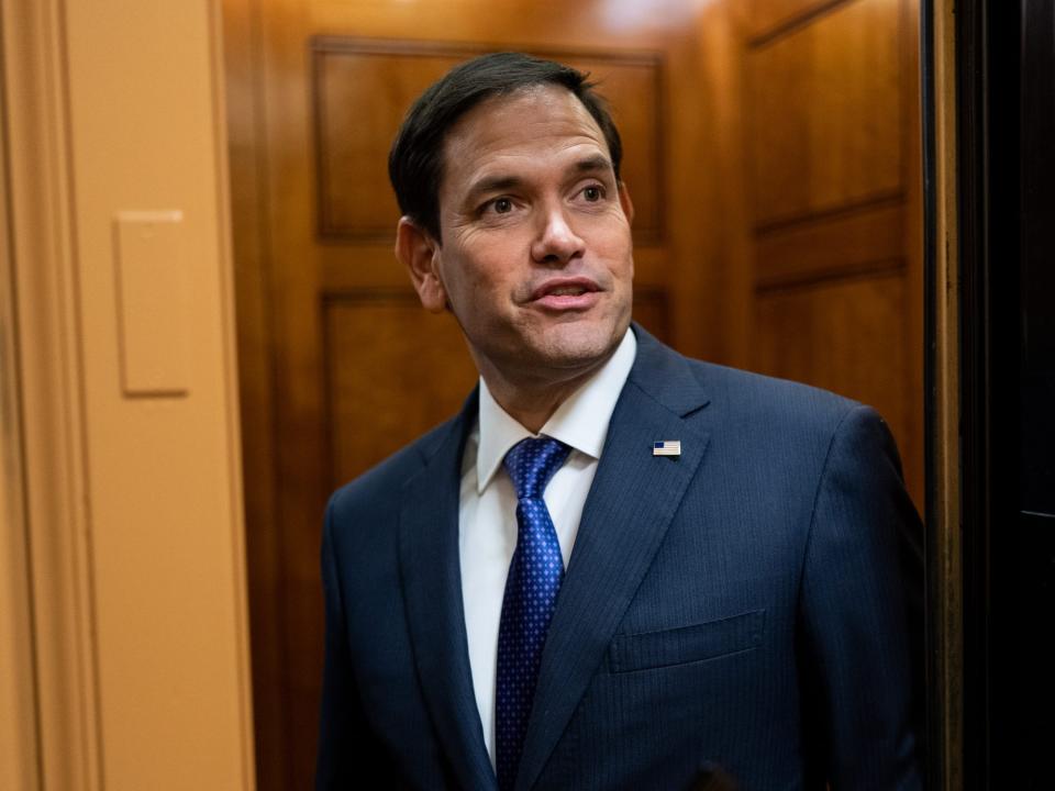 Republican Sen. Marco Rubio of Florida at the Capitol on January 25, 2023.