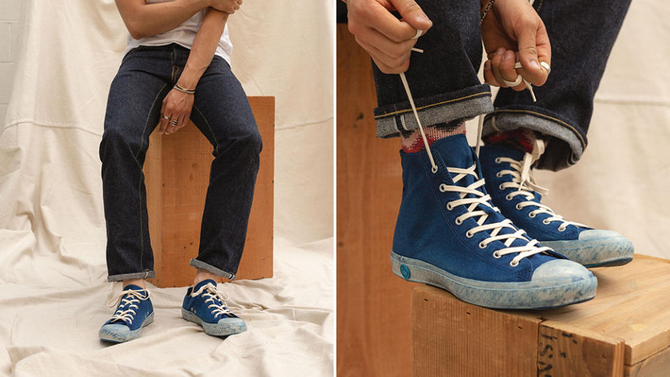 Japan's Shoes Like Pottery makes these sneakers for Seattle's Blue Owl Workshop.