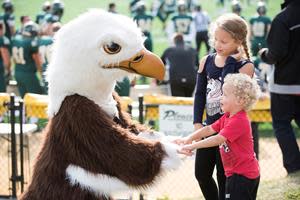 Homecoming attendees can participate in a rousing game of “Where’s Baldwin?” between 10 a.m. and 1 p.m. Baldwin is Husson University's mascot. To start, participants will need to stop by the Alumni & Friends Tent to get a card for the activity. To complete the card, students, family members and visitors will need to explore campus. Once the card is completed, participants will be entered into a drawing for a swag basket