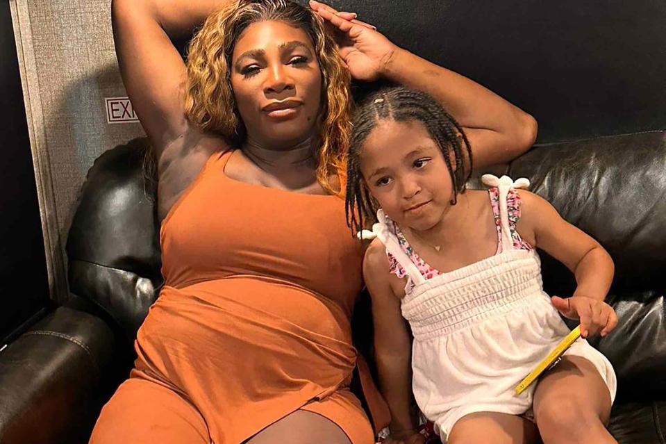 <p>Serena Williams/Instagram</p> Serena Williams poses with her daughter Olympia.
