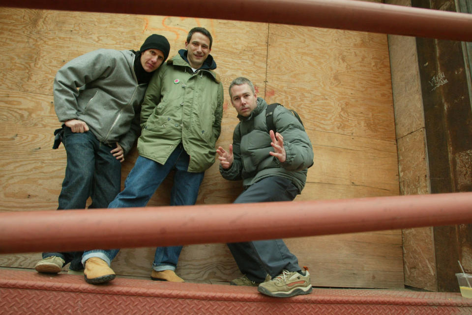 <h1 class="title">THE BEASTIE BOYS in New York City, left to right: Mike Diamond, Adam Horovitz and Adam Yauch.</h1><cite class="credit">Gary Friedman</cite>