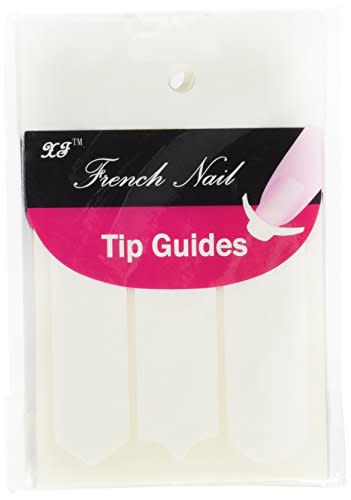 Blastcase Nail Art Designs French, Chevron & Teardrop Nail Tip Guides Stickers (pack of 10)