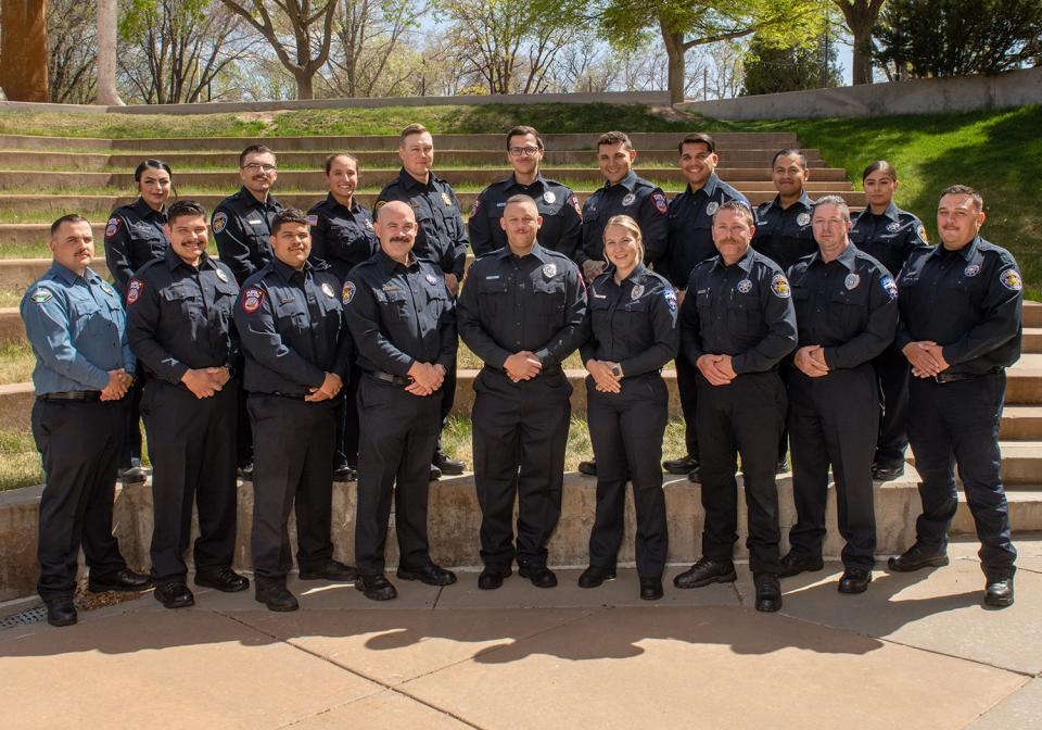 The 18 cadets graduating from the Pueblo Community College Law Enforcement Academy represent six different agencies, including the Pueblo Police Department.