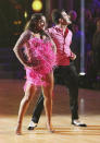 Alexandra Raisman and Mark Ballas perform on "Dancing With the Stars."