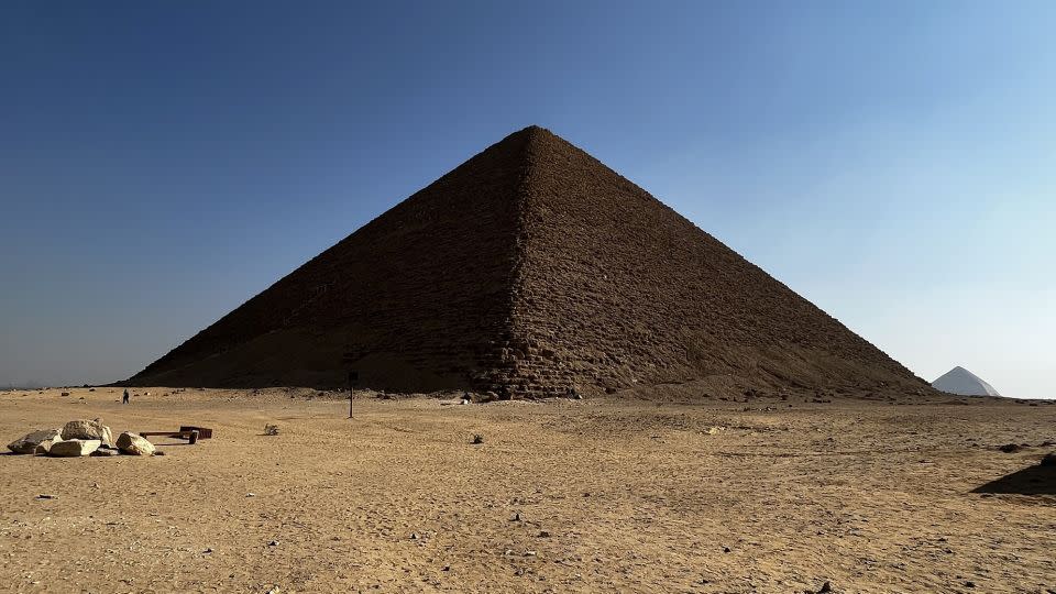 The Red Pyramid in the Dahshur necropolis is located near the now extinct branch of the Nile.  -Eman Ghoneim