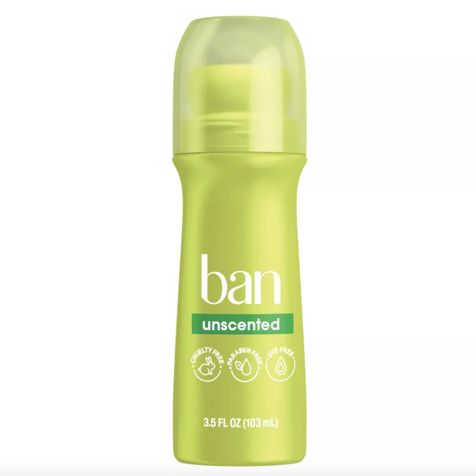 <p><a href="https://go.redirectingat.com?id=74968X1596630&url=https%3A%2F%2Fwww.target.com%2Fp%2Fban-unscented-roll-on-3-5-oz-deodorant%2F-%2FA-12215809&sref=https%3A%2F%2Fwww.harpersbazaar.com%2Fbeauty%2Fhealth%2Fg60141967%2Fbest-deodorant-brands%2F" rel="nofollow noopener" target="_blank" data-ylk="slk:Shop Now;elm:context_link;itc:0;sec:content-canvas" class="link ">Shop Now</a></p><p>Ban</p><p>target.com</p><p>$4.29</p>