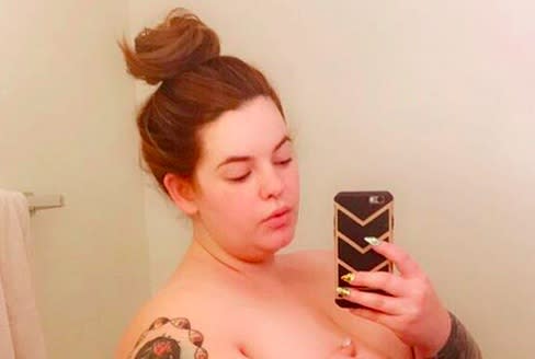 Tess Holliday has a message for anyone who says they can’t tell she’s pregnant