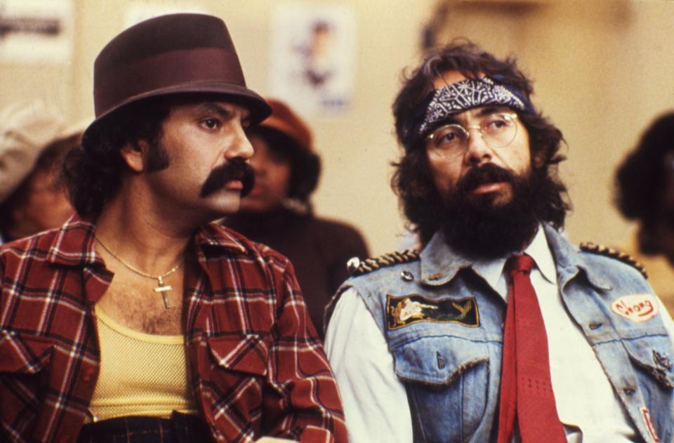 Comedians Cheech Marin and Tommy Chong <a href="https://www.youtube.com/watch?v=UPMbjsFAojc" rel="nofollow noopener" target="_blank" data-ylk="slk:guest hosted 'Raw';elm:context_link;itc:0;sec:content-canvas" class="link ">guest hosted 'Raw'</a> on March 1, 2010.