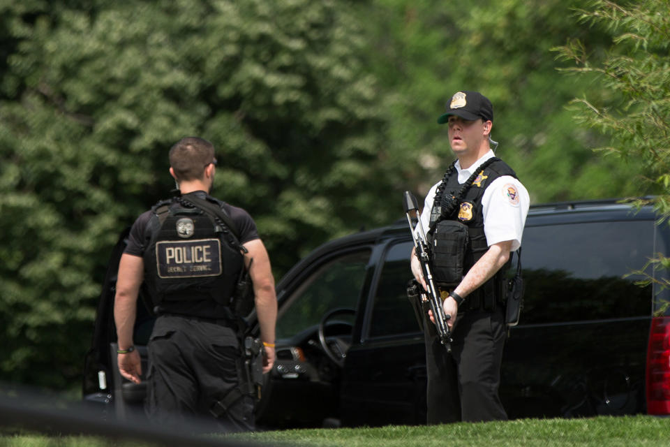 White House on lockdown after report of nearby shooting