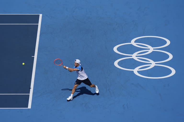 Diego Schwartzman, en acción durante el partido