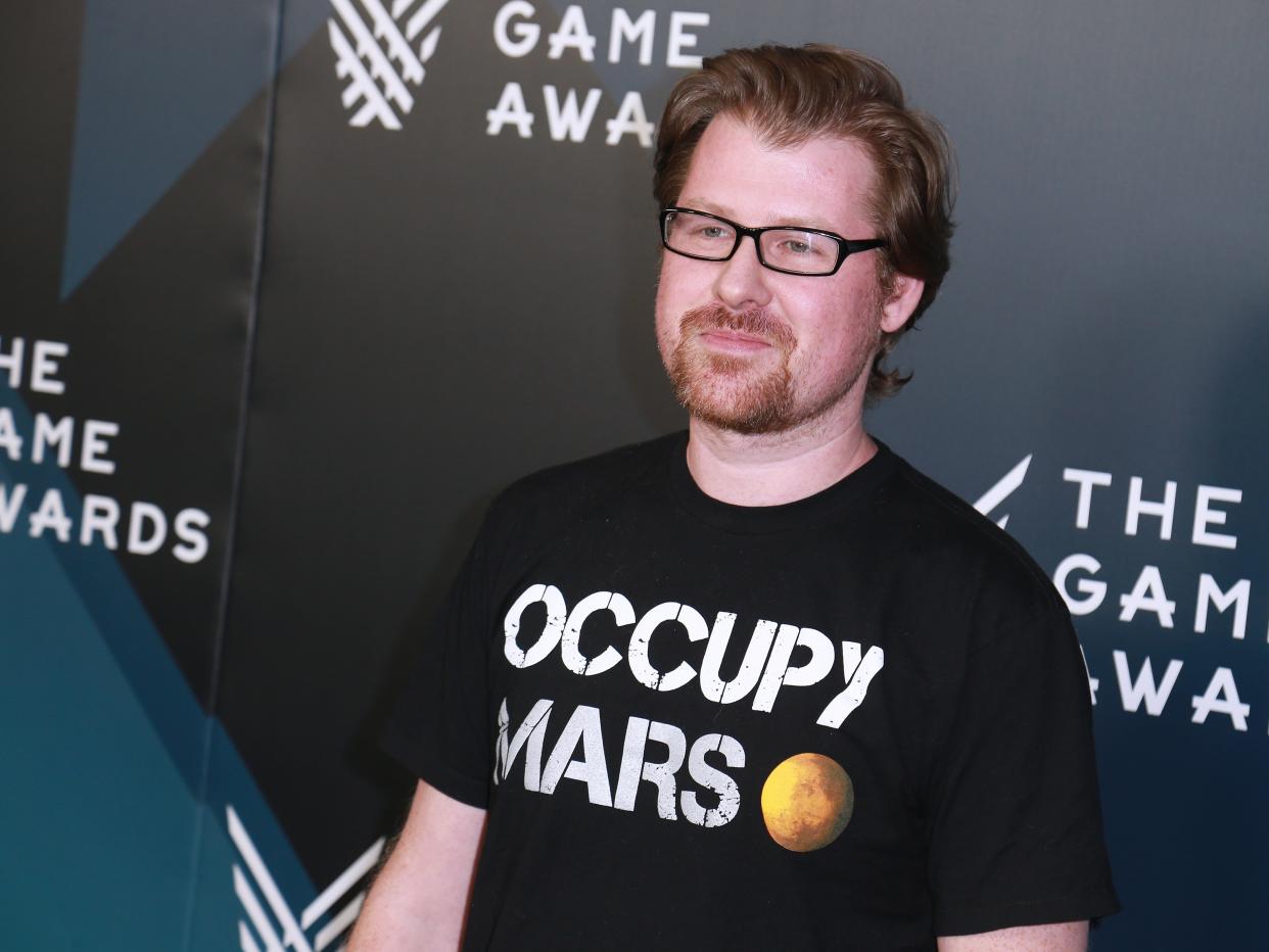 "Rick and Morty" co-creator and star Justin Roiland is pictured at The Game Awards 2017.
