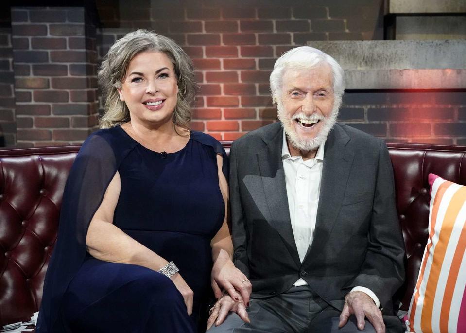 <p>Monty Brinton/CBS</p> Arlene Silver and Dick Van Dyke at the CBS special 