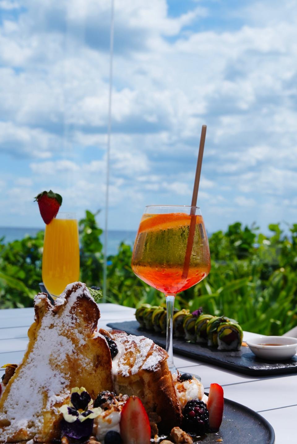 The coconut french toast is one of several options available on Mother's Day at Tideline Palm Beach Ocean Resort & Spa.