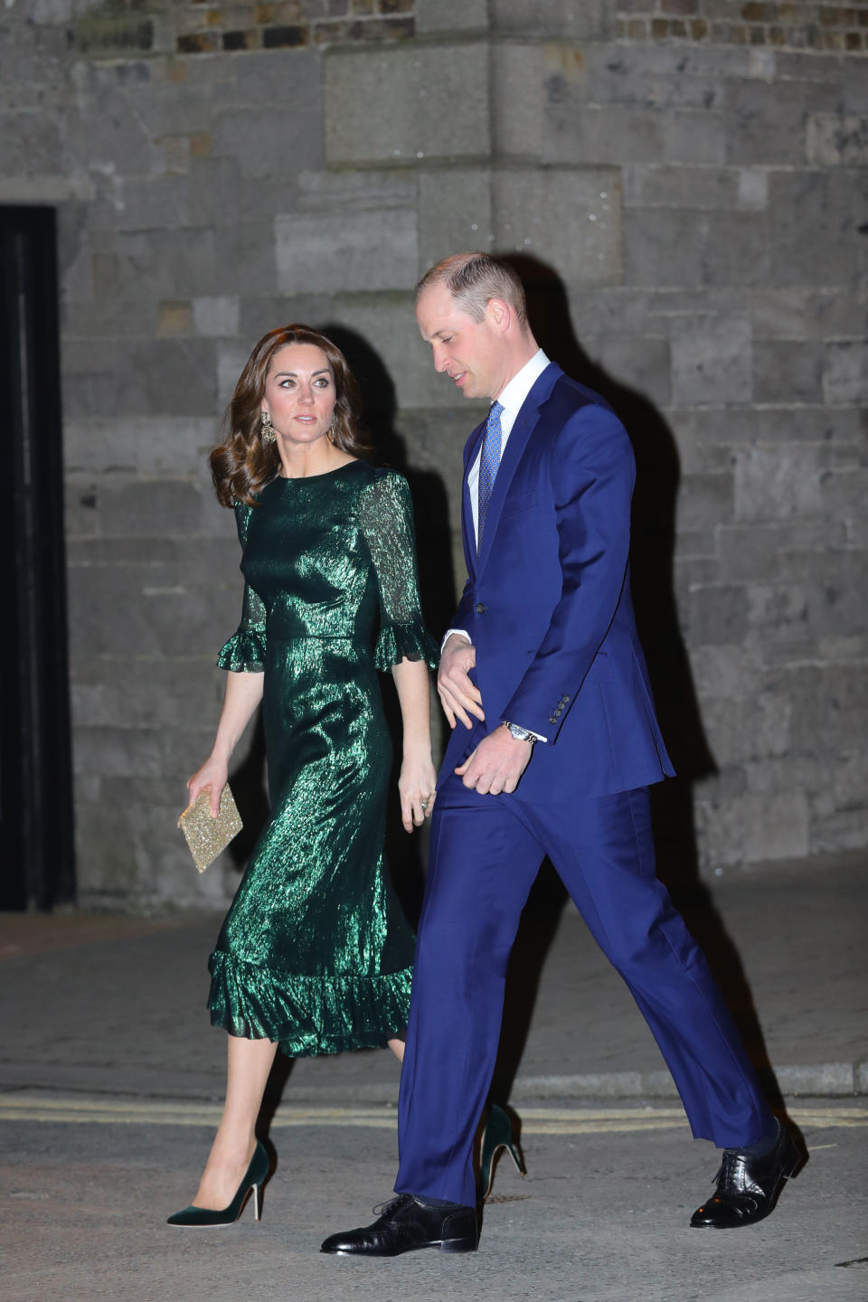 The Duke and Duchess of Cambridge arrive for a reception hosted by the British Ambassador to Ireland at the Gravity Bar, Guinness Storehouse, Dublin, during their three day visit to the Republic of Ireland.