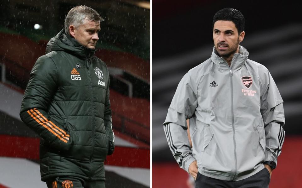 Ole Gunnar Solskjaer and Mikel Arteta - GETTY IMAGES