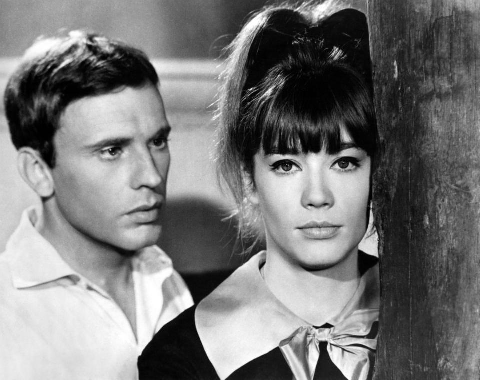 'CHATEAU EN SUEDE,' (aka 'NUTTY, NAUGHTY CHATEAU'), from left, Jean-Louis Trintignant, Francoise Hardy, 1963