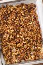 <p>Battle afternoon hunger with this simple sweet-spicy nut mix of <a href="https://www.delish.com/cooking/recipe-ideas/a20136672/how-to-cook-quinoa/" rel="nofollow noopener" target="_blank" data-ylk="slk:quinoa;elm:context_link;itc:0;sec:content-canvas" class="link ">quinoa</a>, <a href="https://www.delish.com/cooking/recipe-ideas/g40322418/honey-recipes/" rel="nofollow noopener" target="_blank" data-ylk="slk:honey;elm:context_link;itc:0;sec:content-canvas" class="link ">honey</a>, cayenne, and ginger.</p><p>Get the <strong><a href="https://www.delish.com/cooking/recipe-ideas/recipes/a45381/sweet-n-spicy-nuts-recipe/" rel="nofollow noopener" target="_blank" data-ylk="slk:Sweet-n-Spicy Nuts recipe;elm:context_link;itc:0;sec:content-canvas" class="link ">Sweet-n-Spicy Nuts recipe</a>.</strong></p>