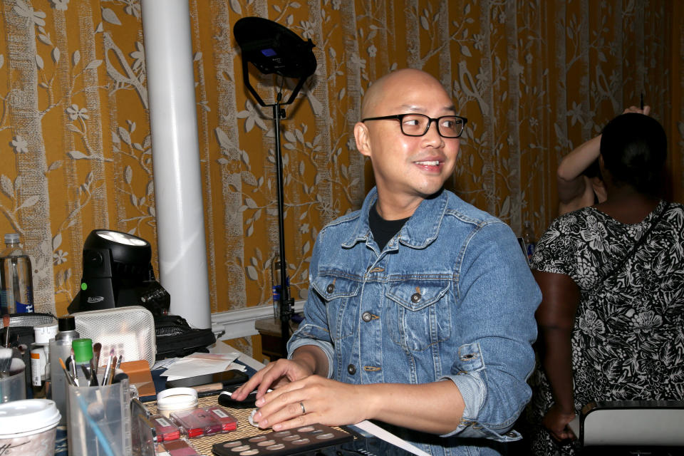 at a Hilton Passport Project event at New York Hilton Midtown in celebration of Passport Awareness Month on Saturday, Sept. 8, 2018, in New York City. At the event, Hilton offered full passport application acceptance during weekend hours. As an added bonus, celebrity makeup artist, Daniel Martin, provided attendees with tips and touch-ups to ensure they have a picture-perfect passport photo. For more information, visit hiltonpassportproject.com