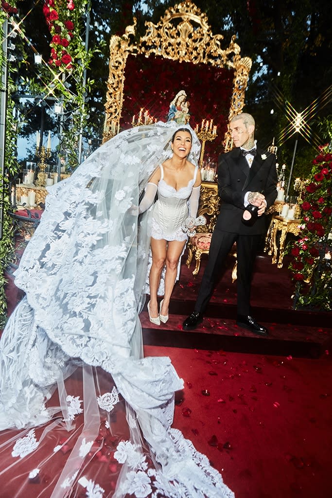 Kourtney Kardashian, Travis Barker, Wedding Photos