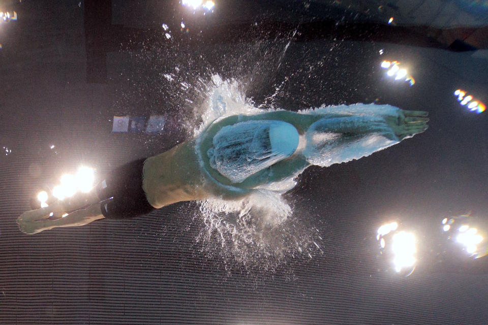 LONDON, ENGLAND - JULY 31: Sebastiaan Verschuren of Netherlands competes in the second semifinal heat of Men's 100m Freestyle on Day 4 of the London 2012 Olympic Games at the Aquatics Centre on July 31, 2012 in London, England. (Photo by Adam Pretty/Getty Images)