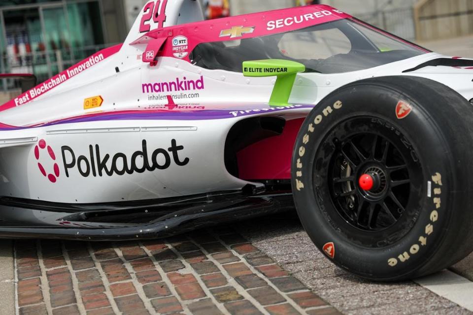 Polkadot, the blockchain technology platform, will serve as the primary sponsor for Conor Daly's No. 24 Chevy Indy 500 ride with Dreyer and Reinbold Racing.