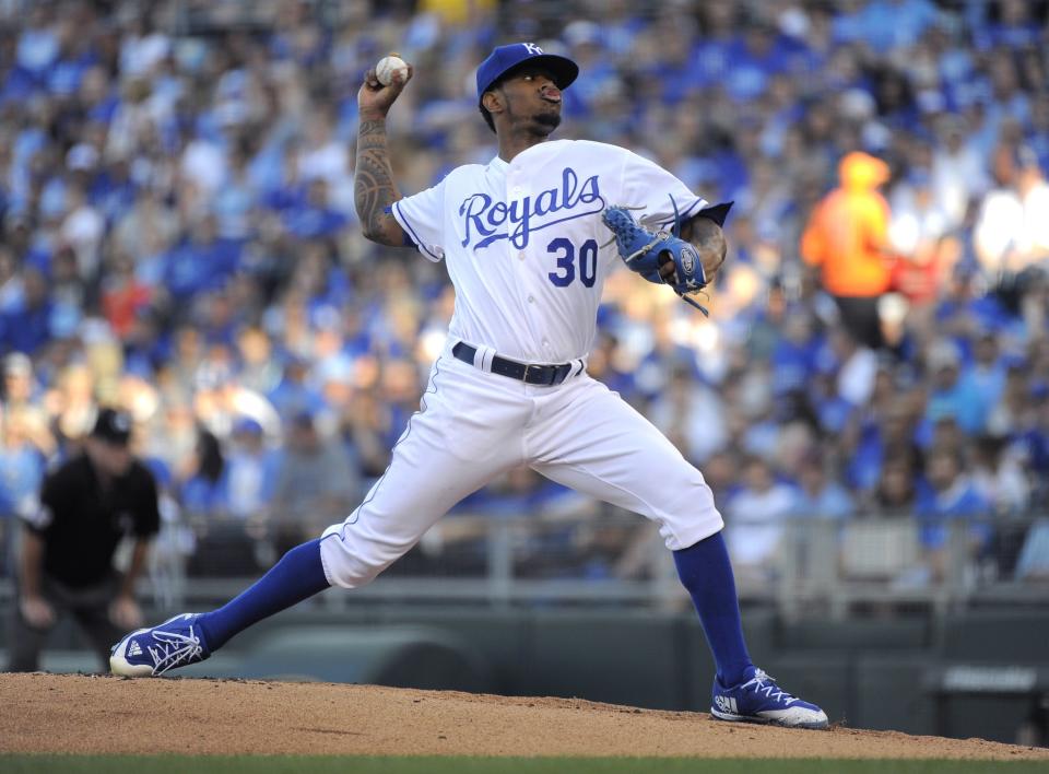 Yordano Ventura will be remembered by the Royals with a jersey patch. (Getty Images)