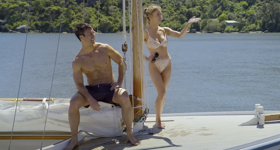 Glen Powell and Sydney Sweeney strip down in the steamy new trailer for their film Anyone But You, which was shot in Australia. Photo: Sony Pictures