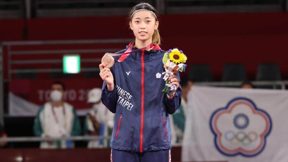 羅嘉翎為中華隊奪下本屆奧運第2面獎牌。（圖／體育署提供）