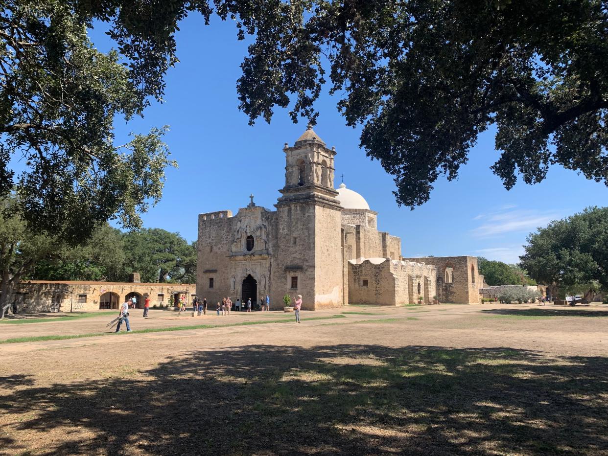 Mission San José in San Antonio fires the imagination about how the Spanish and Native Americans lived together in the mostly reconstructed courtyard.