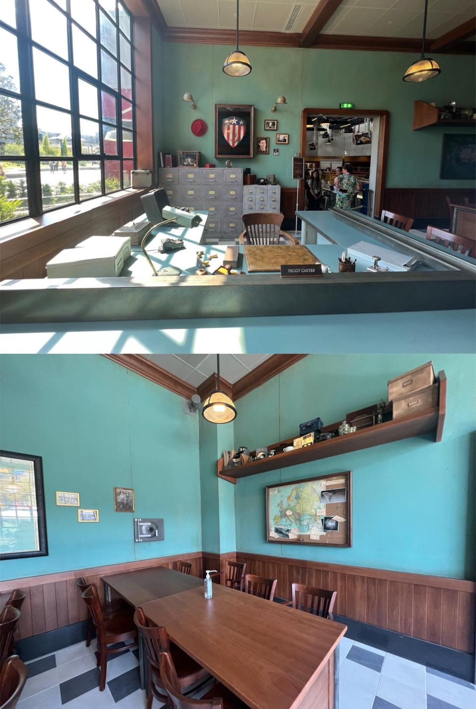 Peggy Carter office in Avengers Campus at Disneyland Paris
