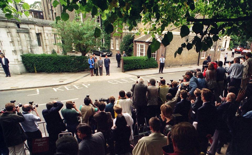 The media captures William’s first day at Eton (Rebecca Naden/PA) (PA Archive)