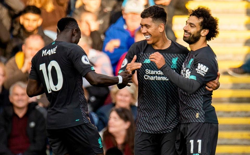 Mane, Firmino and Salah - PETER POWELL/EPA-EFE/REX