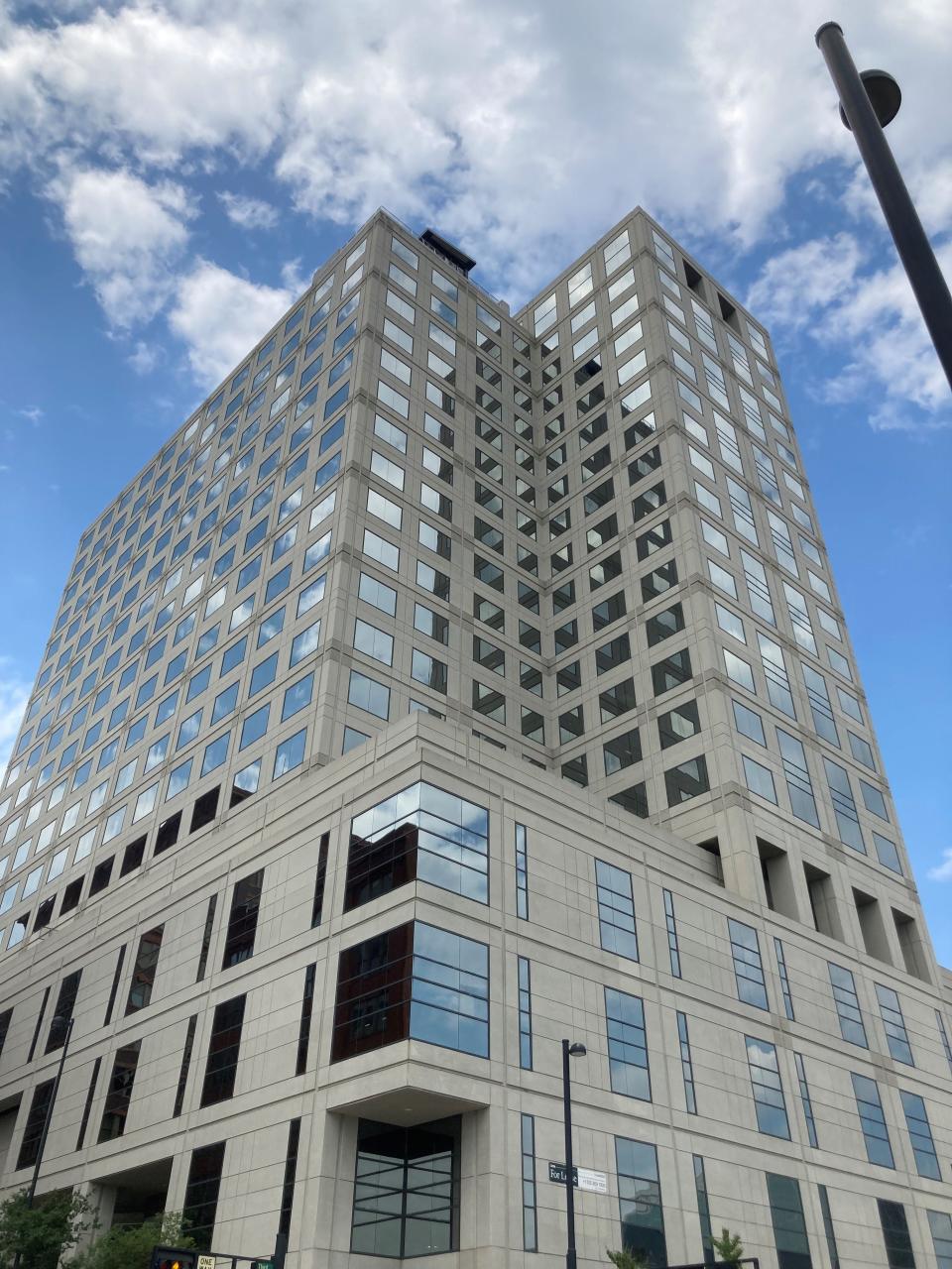 The 312 Elm building in downtown Cincinnati is facing foreclosure. The office tower was the home of The Enquirer from 1992 to 2022.