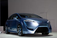 Fuel cell vehicles have been overshadowed by electric cars and hybrids as of late, but that hasn't stopped Toyota exploring hydrogen-powered vehicles, as seen with its FCV-R concept. Planned for launch in 2015, the concept vehicle touts a 700 km (435 mile) range. The fuel cells are placed underneath the body, allowing for the FCV-R to seat four passengers.