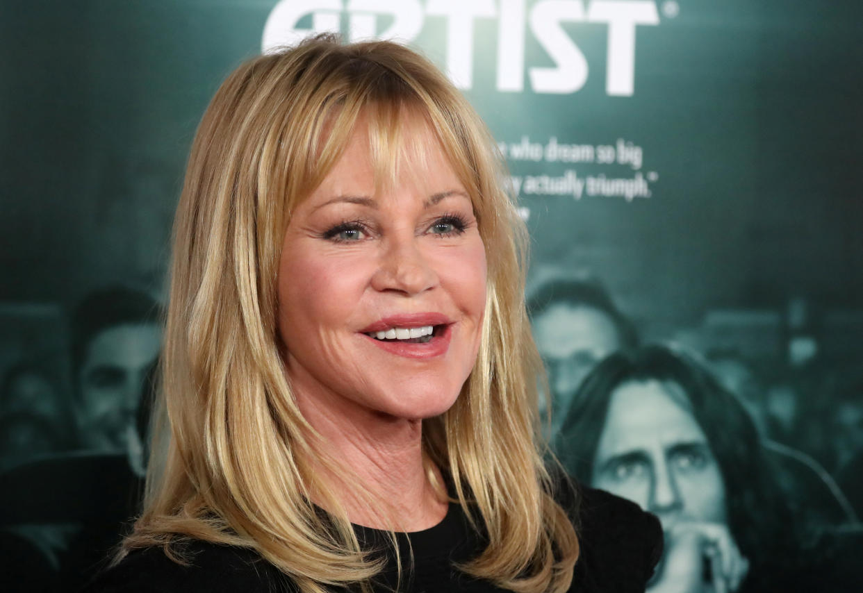 Cast member Melanie Griffith arrives for the gala presentation of "The Disaster Artist" at the AFI Film Festival in Los Angeles, California, U.S., November 12, 2017. REUTERS/Mike Blake