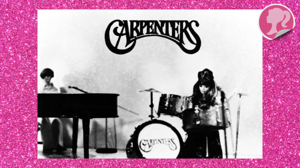 An illustration including photos of Karen Carpenter as a barbie doll in a the film Todd Haynes’ Superstar: The Karen Carpenter Story.