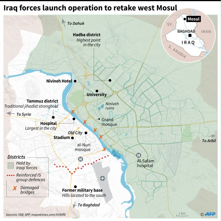 Iraq forces launch operation to retake west Mosul