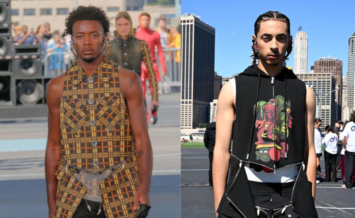 David Banda And Julez Smith, Madonna’s And Solange’s Sons, Walk In Off-White’s Spring NYFW Show | Photo: Getty Images