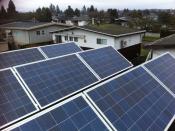 <p>Solar panels on the roof, 12 in total. (LaneFab) </p>