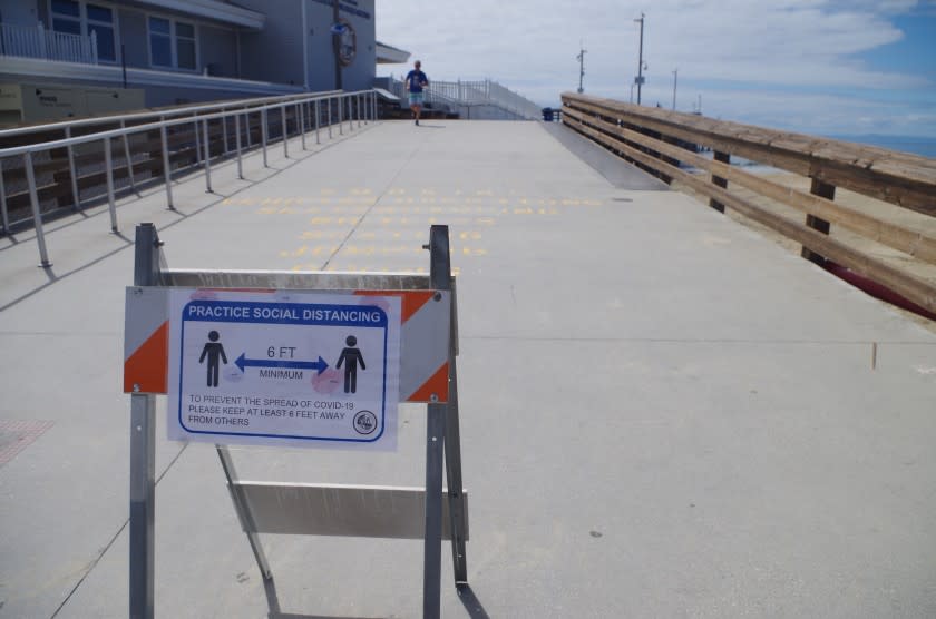 Newport Pier coronavirus closure